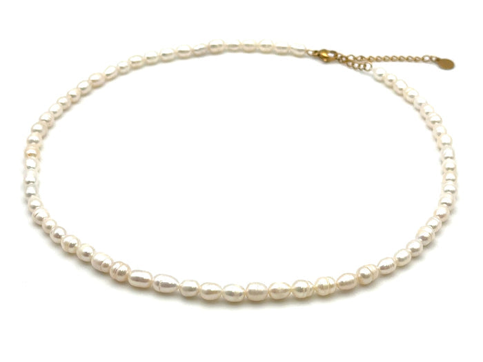 Freshwater Rice Shaped Pearl Chain | LINK, design your own