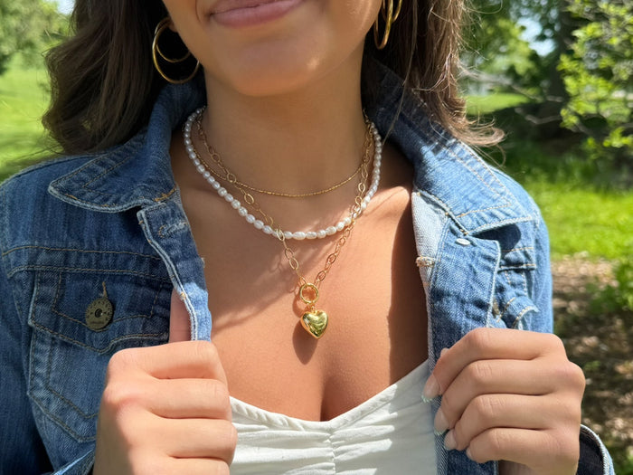Freshwater Rice Shaped Pearl Chain | LINK, design your own