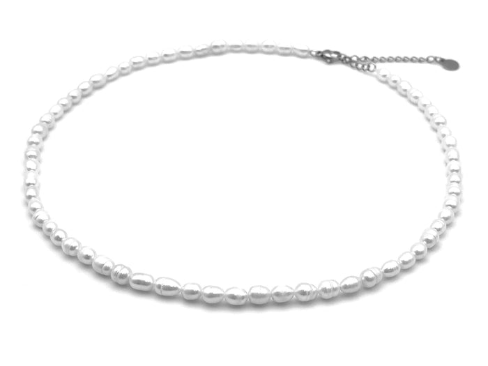 Freshwater Rice Shaped Pearl Chain | LINK, design your own