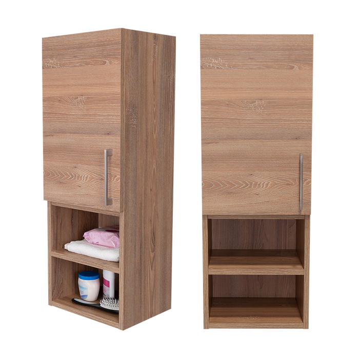 GABINETE DE BAÑO APOLIS, MIEL, CON ESPACIO PARA GUARDAR OBJETOS DE ASEO PERSONAL X2