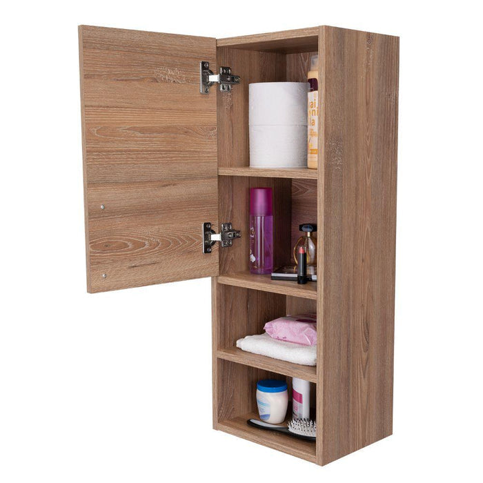 GABINETE DE BAÑO APOLIS, MIEL, CON ESPACIO PARA GUARDAR OBJETOS DE ASEO PERSONAL X2