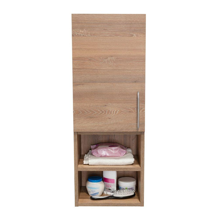 GABINETE DE BAÑO APOLIS, MIEL, CON ESPACIO PARA GUARDAR OBJETOS DE ASEO PERSONAL X2