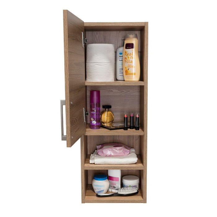 GABINETE DE BAÑO APOLIS, MIEL, CON ESPACIO PARA GUARDAR OBJETOS DE ASEO PERSONAL X2