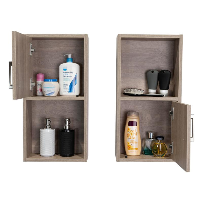 GABINETE DE BAÑO AQUA 4, BARDOLINO, CON PUERTA ABATIBLE X2