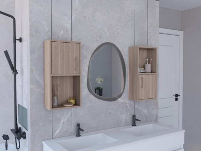 GABINETE DE BAÑO AQUA 4, BARDOLINO, CON PUERTA ABATIBLE X2