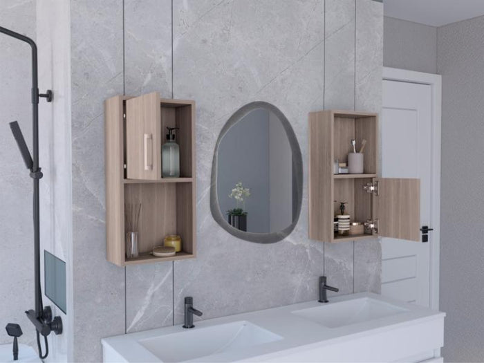 GABINETE DE BAÑO AQUA 4, BARDOLINO, CON PUERTA ABATIBLE X2