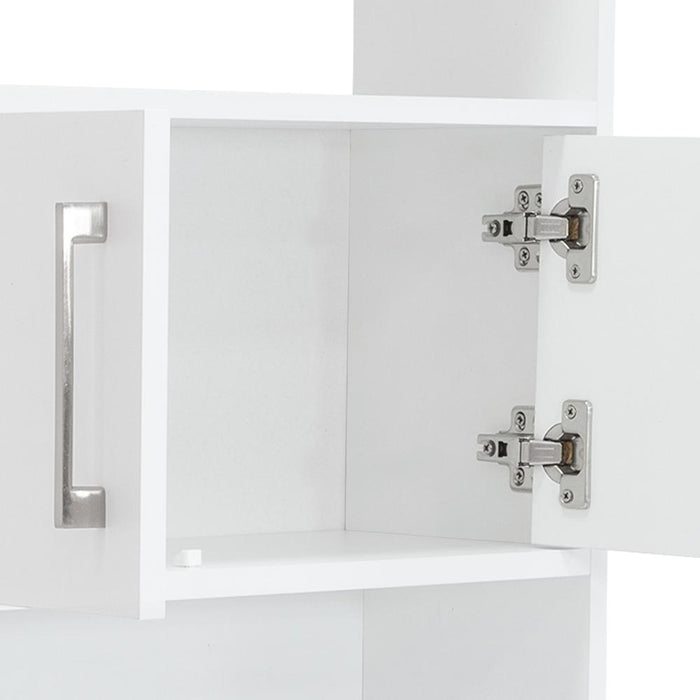 GABINETE DE BAÑO OPORTO, BLANCO, AHORRADOR DE ESPACIO