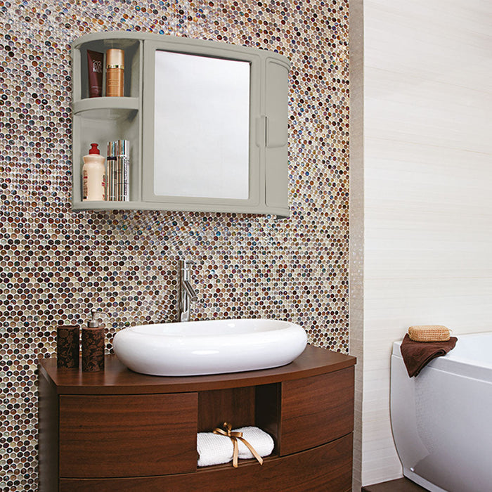 Gabinete para Baño con Espejo Taupe