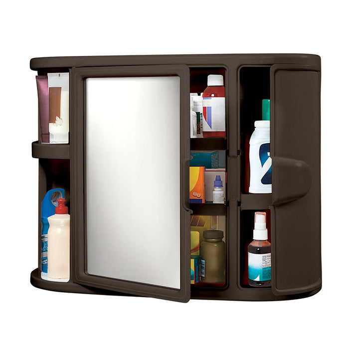 Gabinete para Baño con Espejo Wengue