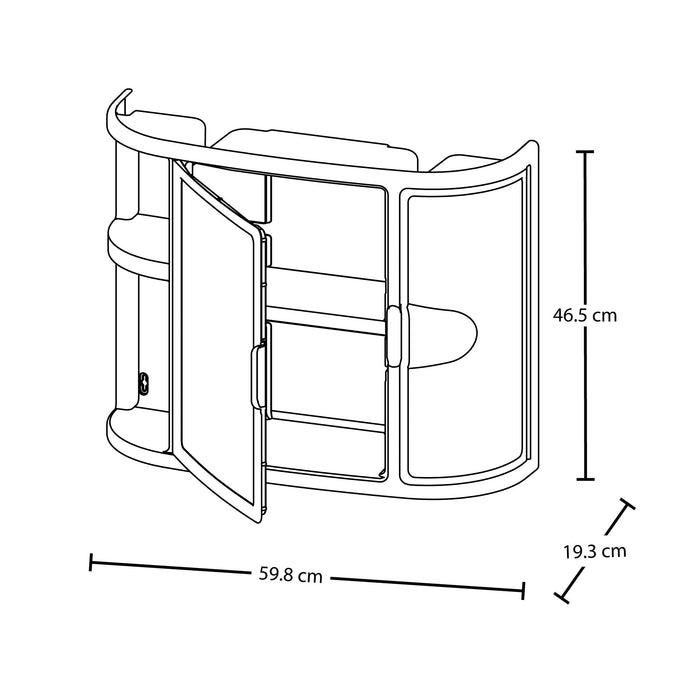 Gabinete para Baño con Espejo Wengue