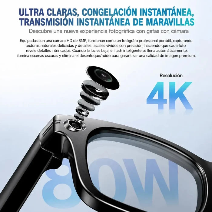 GAFAS CÁMARA INTELIGENTES BLUETOOTH ALTAVOZ SMART GLASSES