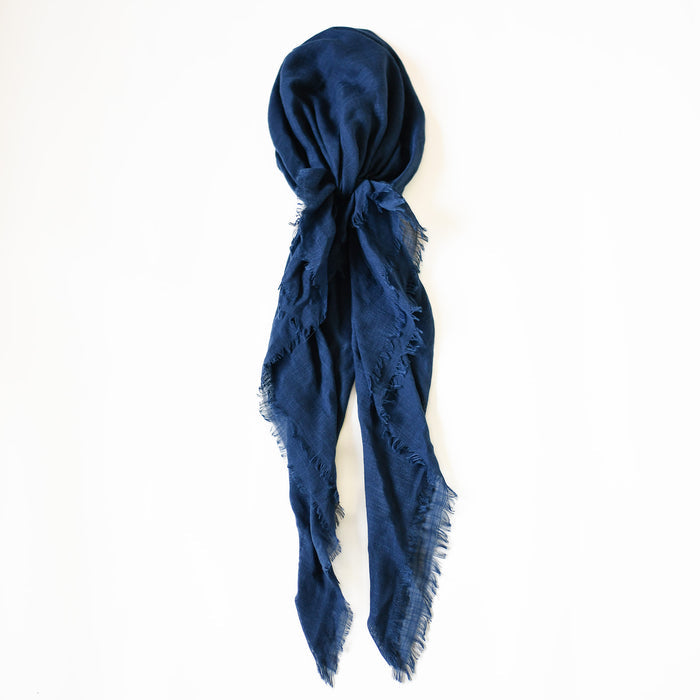 Gauzy Lightweight Solid Pretied Scarves