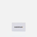 Rectangular Giftcard with 'Sherpani' logo on a light gray background