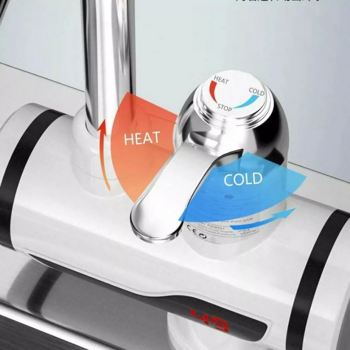 GRIFO LLAVE CALENTADOR AGUA ELÉCTRICO FRÍO CALIENTE COCINA 220V