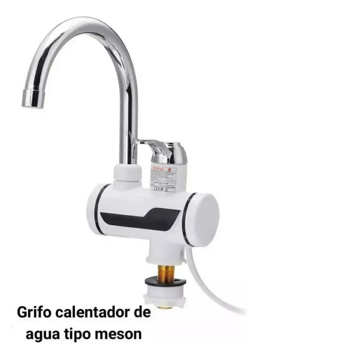 GRIFO LLAVE CALENTADOR AGUA ELÉCTRICO FRÍO CALIENTE COCINA 220V