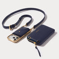 Hailey Pouch Set - Navy Chrome/Gold