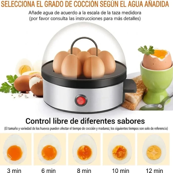 HERVIDOR HUEVOS VAPOR ELÉCTRICO AUTOMÁTICO HUEVOS TIBIOS