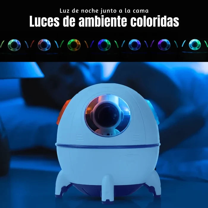 HUMIDIFICADOR CÁPSULA ESPACIAL CON MINI ASTRONAUTA DE 200ML 🚀✨