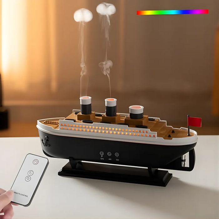 HUMIDIFICADOR DIFUSOR AROMAS ELÉCTRICO LED NIEBLA TITANIC