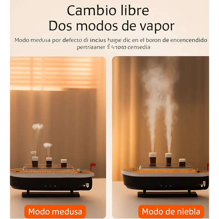 HUMIDIFICADOR DIFUSOR AROMAS ELÉCTRICO LED NIEBLA TITANIC