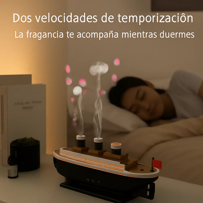 HUMIDIFICADOR DIFUSOR AROMAS ELÉCTRICO LED NIEBLA TITANIC