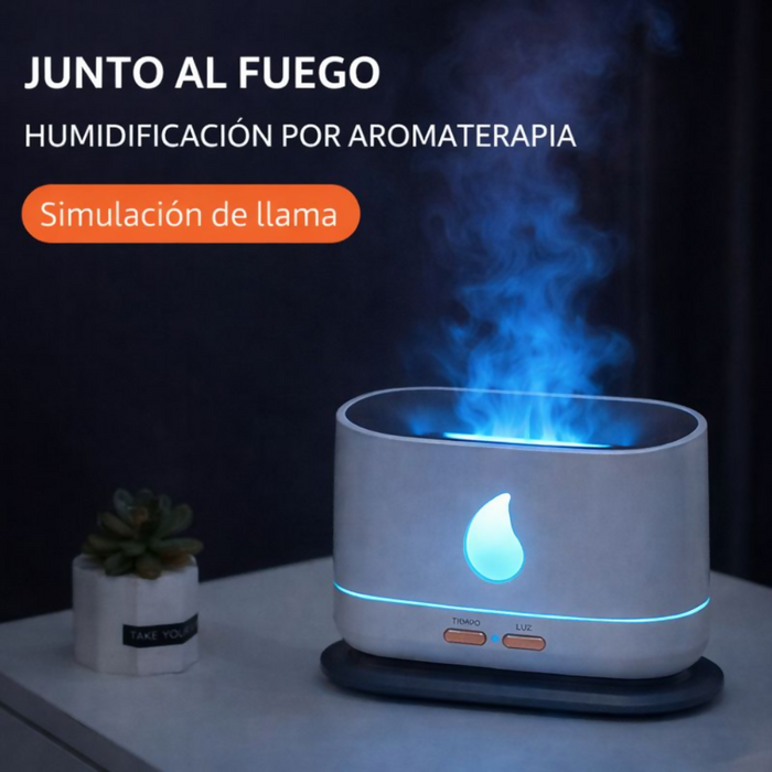 HUMIDIFICADOR GOTITA A10 LLAMA AROMA DIFUSOR ACEITES ESENCIA BLANCO 110V