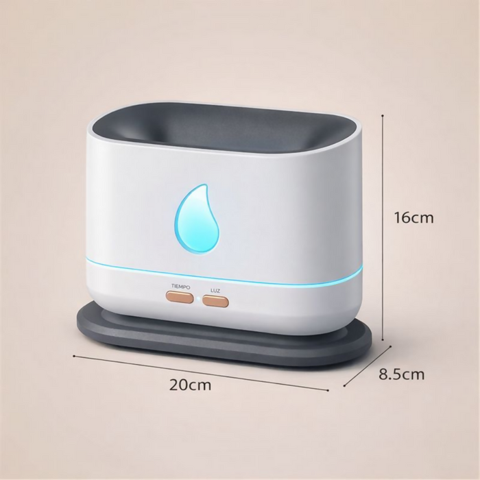 HUMIDIFICADOR GOTITA A10 LLAMA AROMA DIFUSOR ACEITES ESENCIA BLANCO 110V