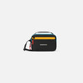 A Sherpani Hyk Chromatic Black Hip Pack, front view showing pocket and straps on white backdrop.  #color_chromatic-black