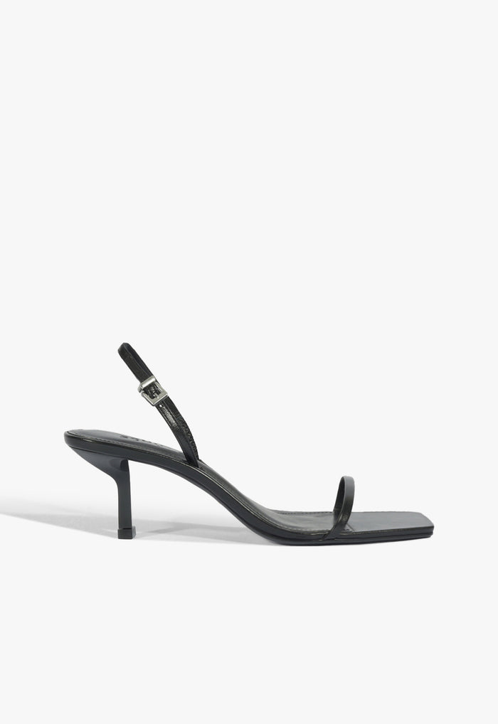 Judith Leather Sandal 5 Black Leather - Schutz Shoes