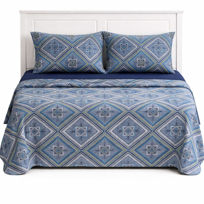 Juego de Sabana Doble Estampada 140x190cm