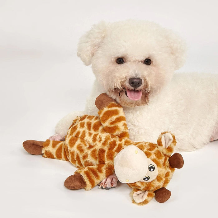 JUGUETE PARA PERRO JIRAFA DE FELPA PLUSH DOGL