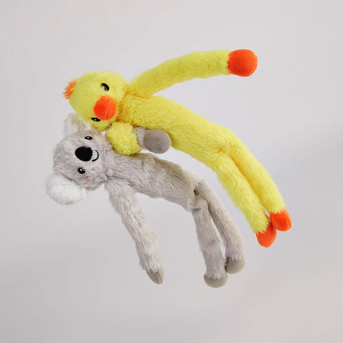 JUGUETE PARA PERRO PATO Y KOALA 2 UDS.