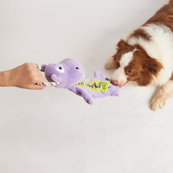 JUGUETE PARA PERROS HIPOPÓTAMO CUERDA TIRAR