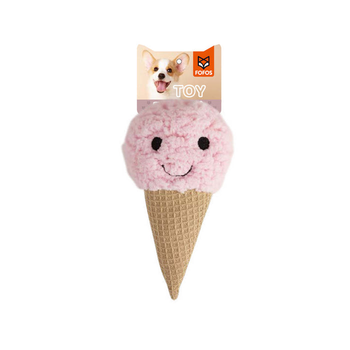 JUGUETES DE PELUCHE PARA CACHORROS HELADO FUCSIA