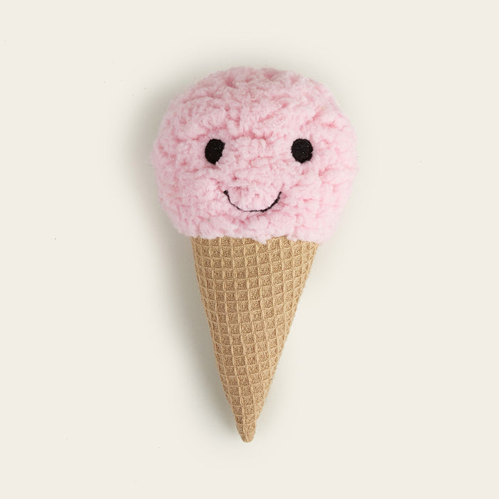 JUGUETES DE PELUCHE PARA CACHORROS HELADO FUCSIA