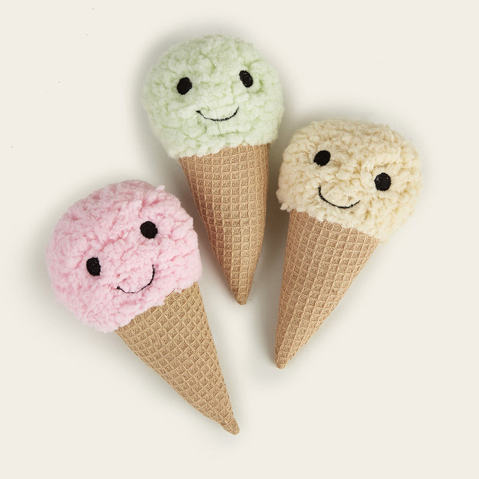 JUGUETES DE PELUCHE PARA CACHORROS HELADO FUCSIA