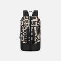 A Sherpani Juno Ciao Duffel Backpack, front view showing duffle straps and main pocket on white backdrop.  #color_ciao-print