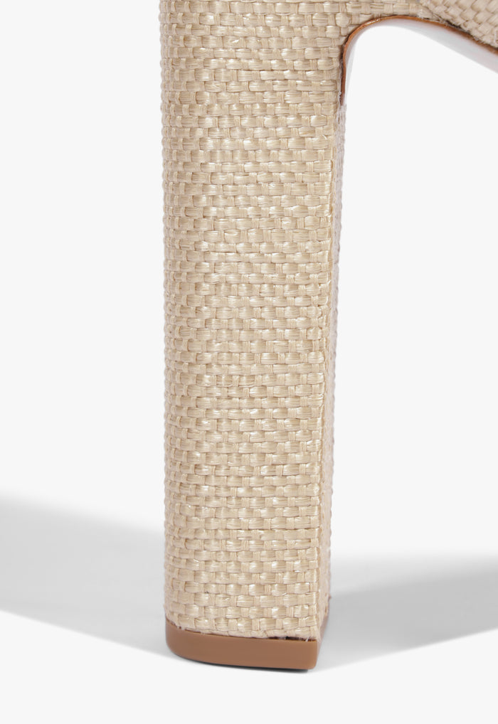 Kiona Raffia Platform Sandal - Schutz Shoes