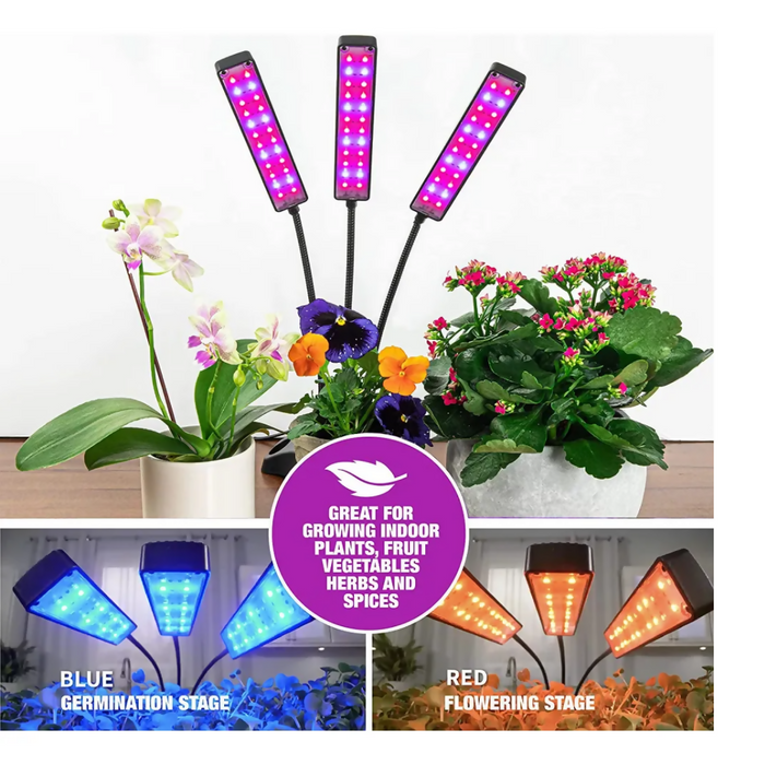 LAMPARA LED PARA PLANTAS MATAS DE CULTIVO EN INTERIORES ULTRAVIOLETA