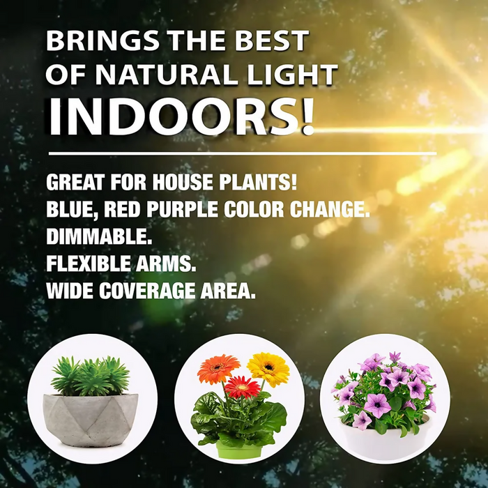 LAMPARA LED PARA PLANTAS MATAS DE CULTIVO EN INTERIORES ULTRAVIOLETA