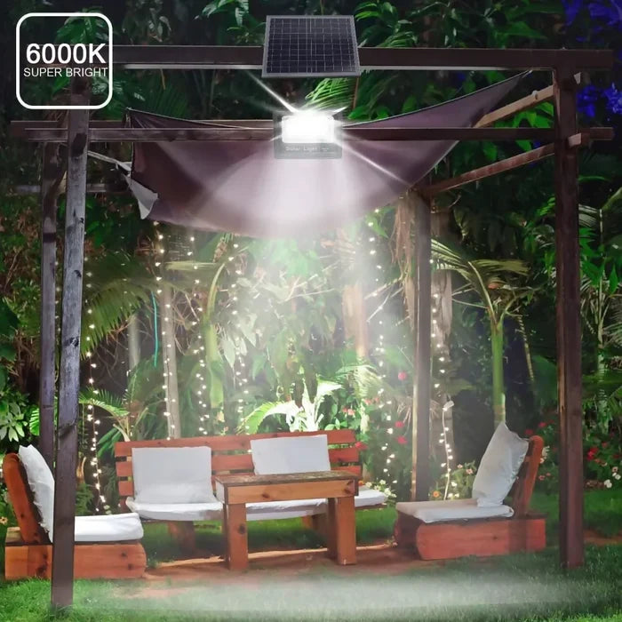 LÁMPARA REFLECTOR SOLAR 100W LED EXTERIOR IP66 PANEL SOLAR