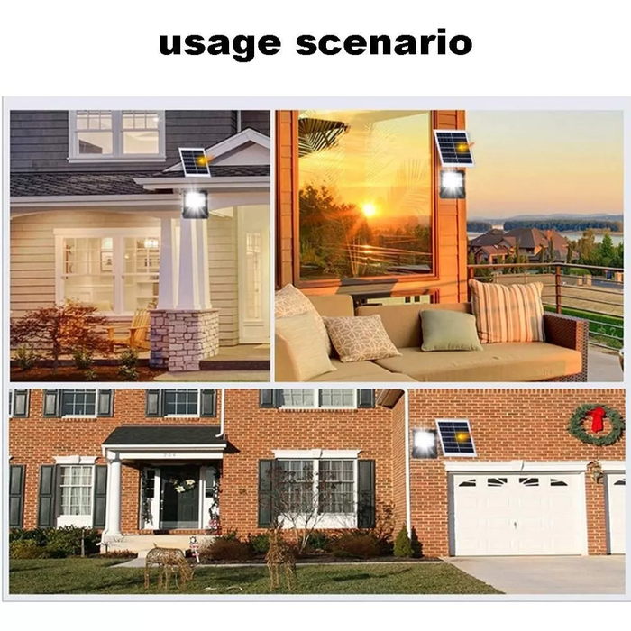 LÁMPARA SOLAR LED CON CONTROL REMOTO 100W IMPERMEABLE CL750S