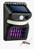 LÁMPARA SOLAR MATA ZANCUDOS MOSQUITOS INSECTOS EXTERIORES NEGRO