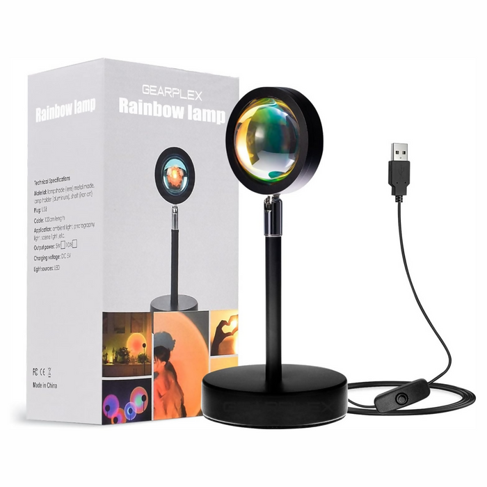 LÁMPARA SUNSET RGB EFECTO ATARDECER DECORACIÓN VIDEOS TIKTOK