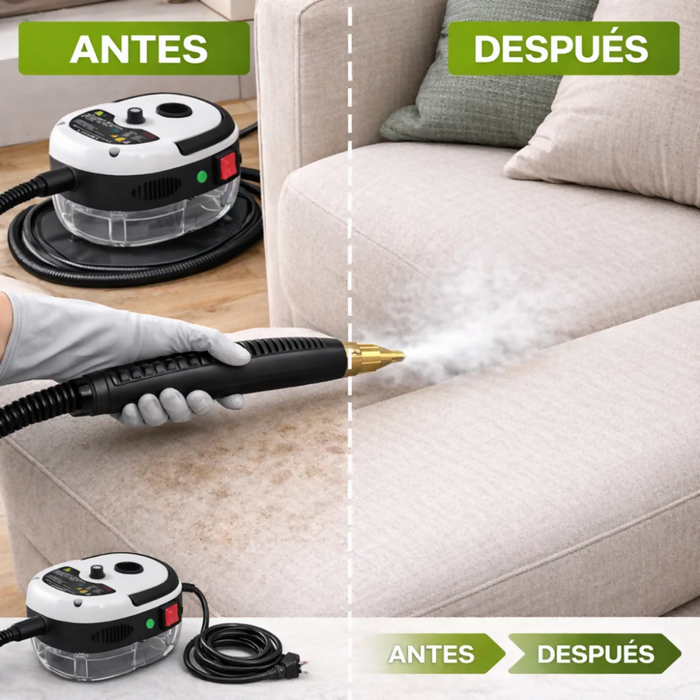 LIMPIADOR A VAPOR ELÉCTRICO DE ALTA PRESIÓN 2500W PORTÁTIL PARA HOGAR Y COCINA