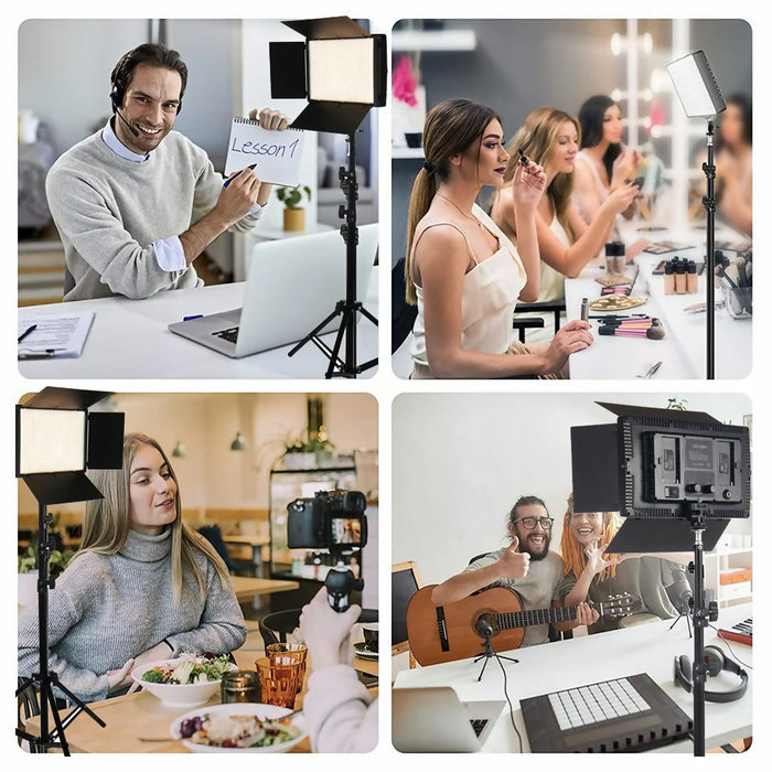 LUZ LED PARA FOTOGRAFÍA PROFESIONAL 800LED RECARGABLE TRIPOD