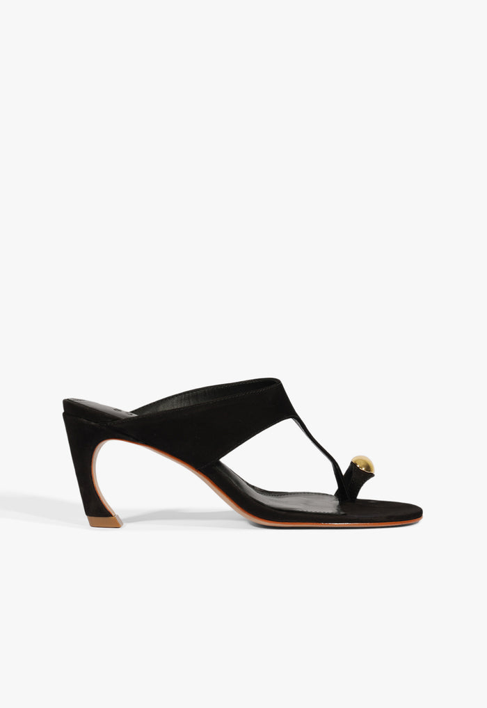 Maisie Nubuck Sandal 5 Black Nubuck - Schutz Shoes