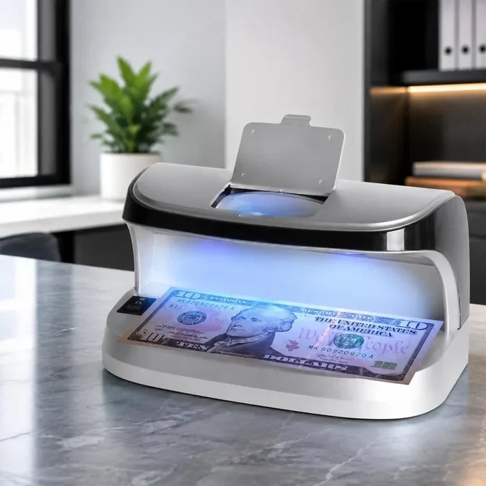 MÁQUINA DETECTOR DE BILLETES FALSOS UV CON LUZ ULTRAVIOLETA ALTA PRECISIÓN