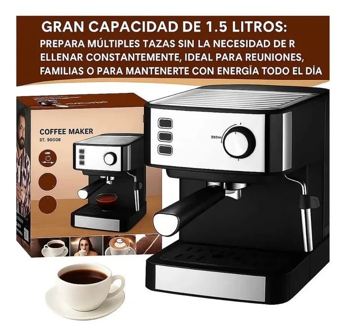 MÁQUINA PARA CAFÉ EXPRESO CAPUCHINO LATTE 850W 20BAR REGALO ☕✨