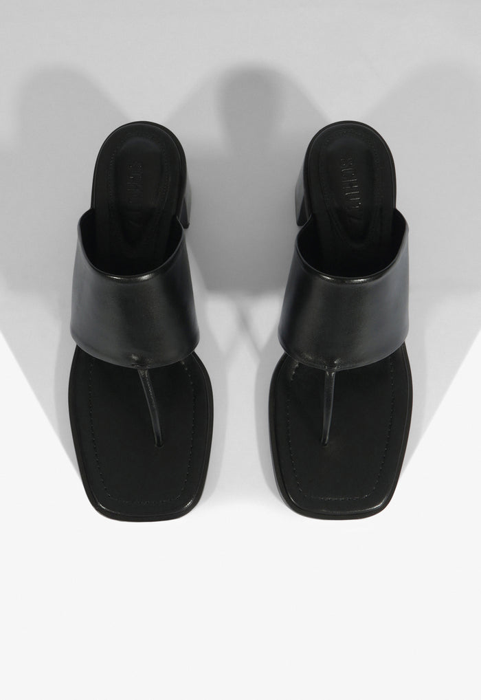 Martha Block Leather Sandal - Schutz Shoes